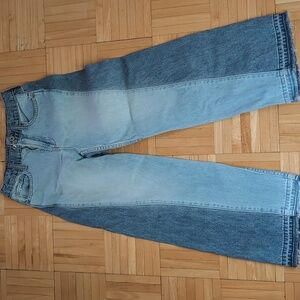 Gap girls size 8 wide leg jeans 2 tone